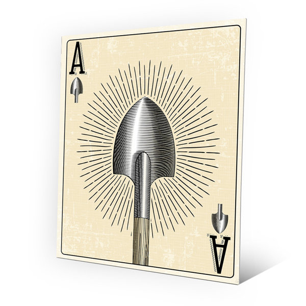 Click Wall Art Ace Of Spades On Metal Print | Wayfair